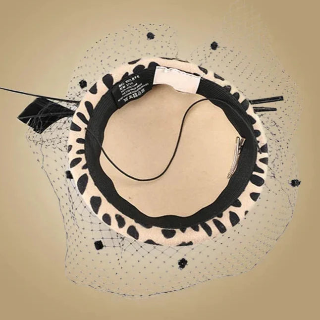 Leopard Derby Hat
