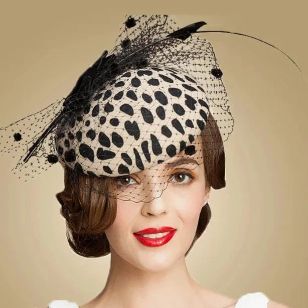 Leopard Derby Hat