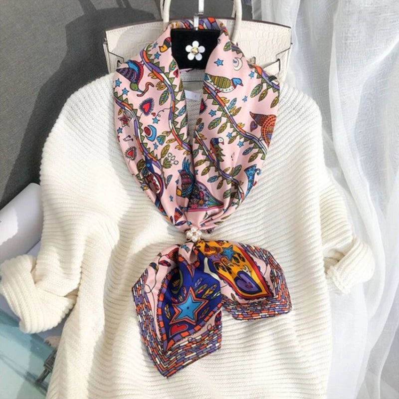 90*90cm Square Scarf Twill Cotton Feeling