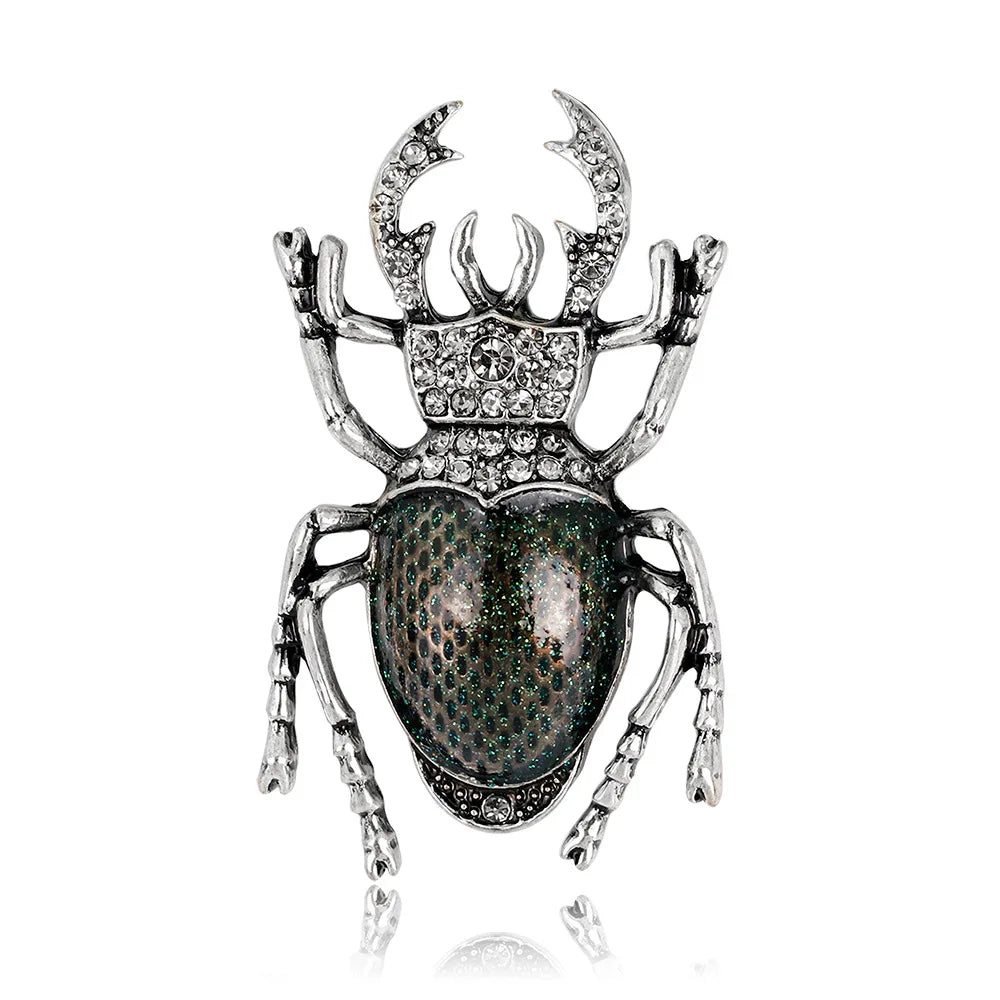 Punk style Beetle Brooch