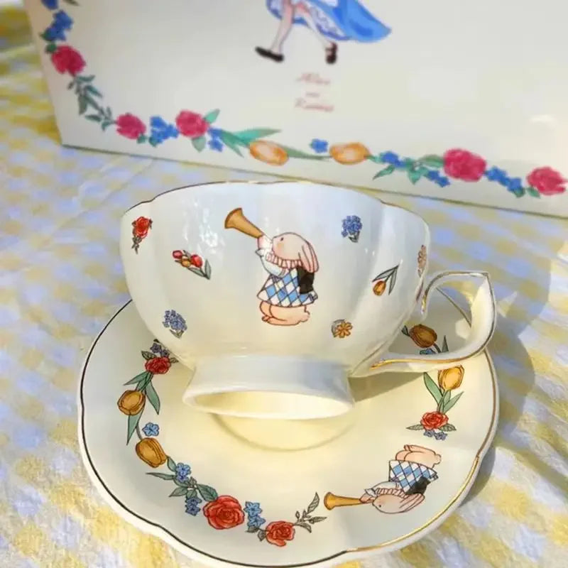 Alice Theme Ceramic Tea Pot Set