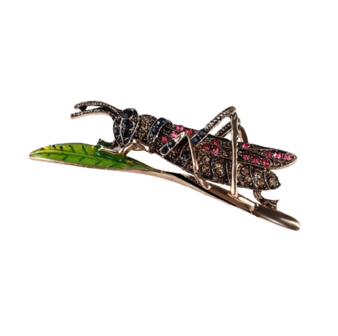 The Golden Grasshopper Brooch