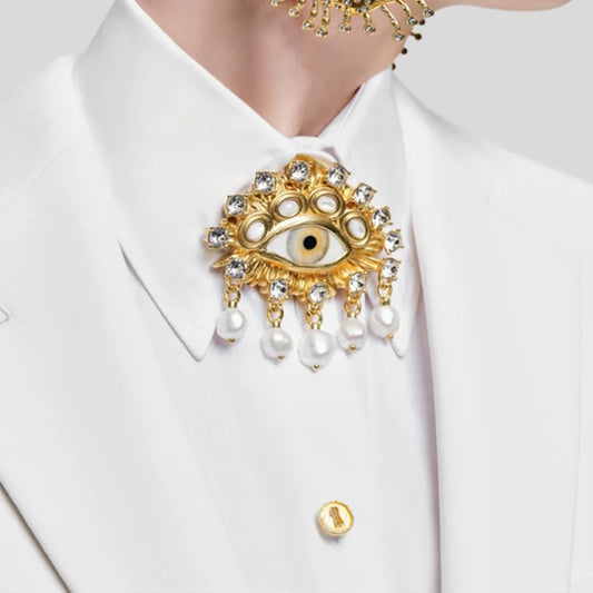 Prismatic Allure Brooch