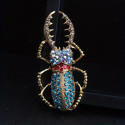 Retro Scarab Beetle Brooch