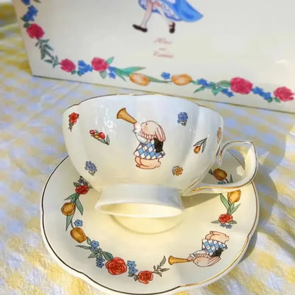 Alice Theme Ceramic Tea Pot Set