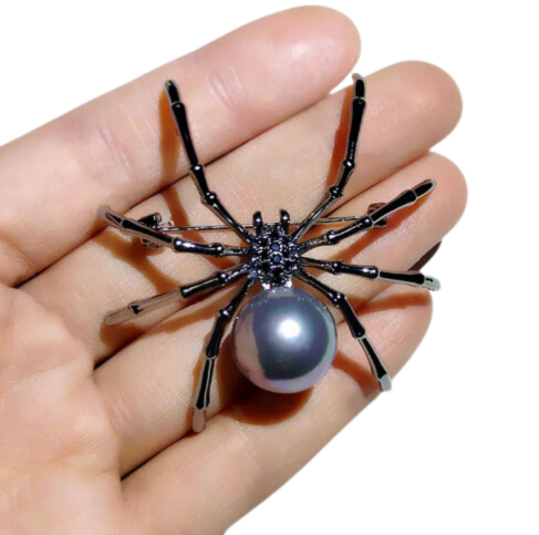 The Velvet Weaver Spider Brooch